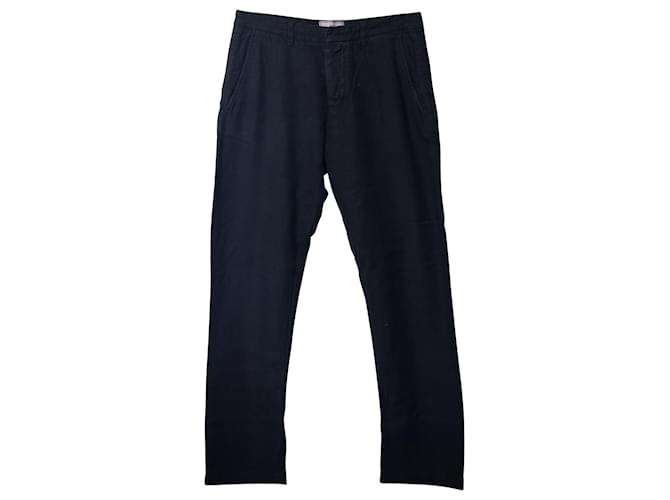 Ami Paris Regular Fit Pants in Black Cotton  ref.687530