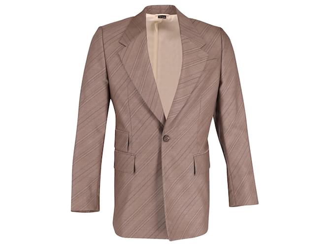 Vivienne Westwood Striped Suit Jacket in Brown Wool  ref.687586