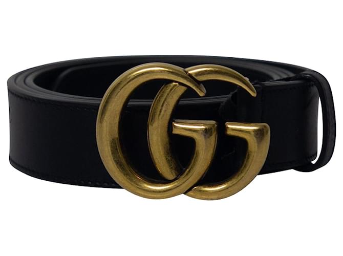 Gucci Men's Double G Buckle Leather Belt