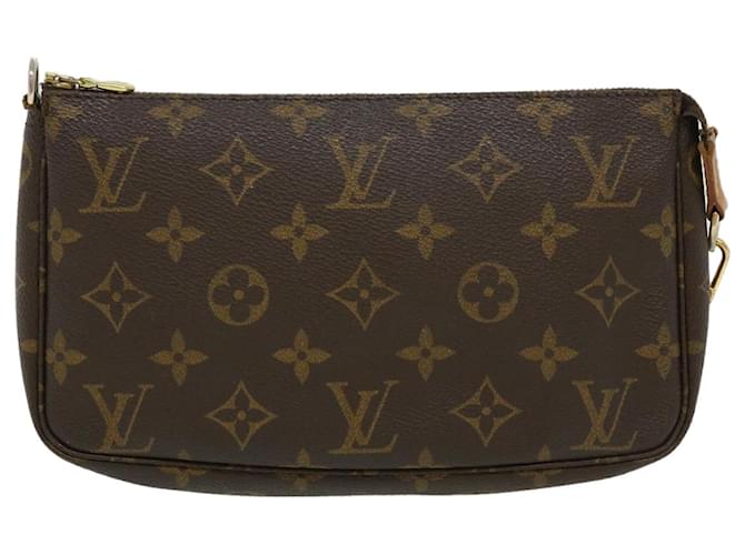 Louis Vuitton Pochette Accessoires Marrom Lona  ref.687828