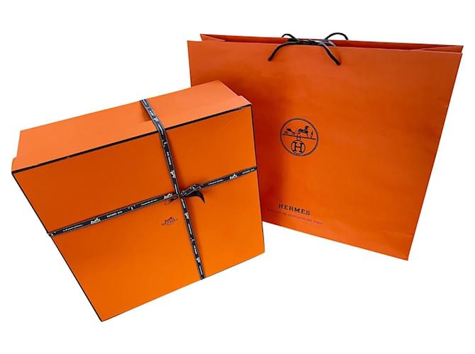 Hermes box store and bag