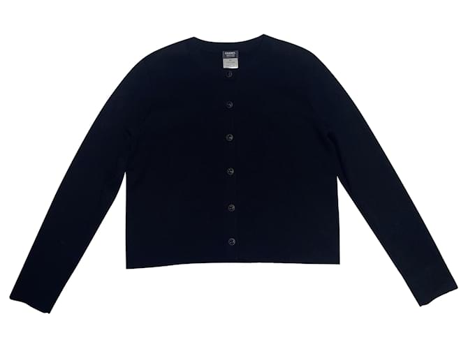 Cambon Chanel Manteaux, Vêtements d'extérieur Coton Laine Bleu Marine  ref.687960