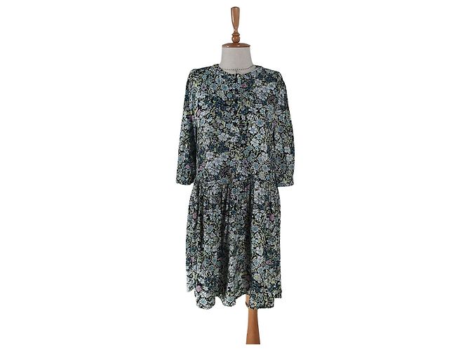 Vestido Risla Zadig & Voltaire Verde Floral de Viscosa Multicolor