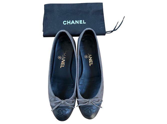 Cambon ballerine classiche Chanel n.37 Marrone