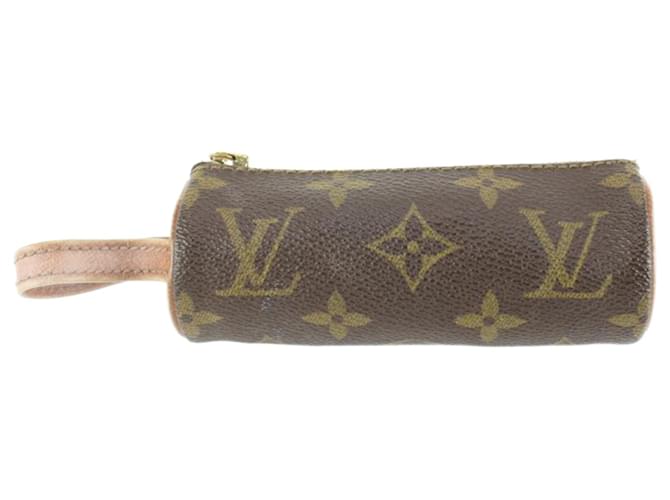 Louis Vuitton Monogram Etui 3 Ball De Golf Ball Case Leather  ref.688248