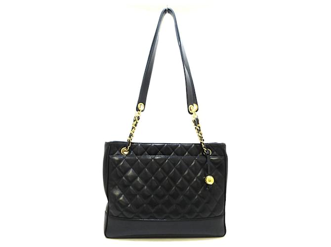 Chanel PST (Petite Shopping Tote) Black Leather  ref.688365