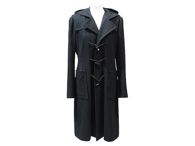 Chanel Coats, Outerwear Black Wool  ref.688436