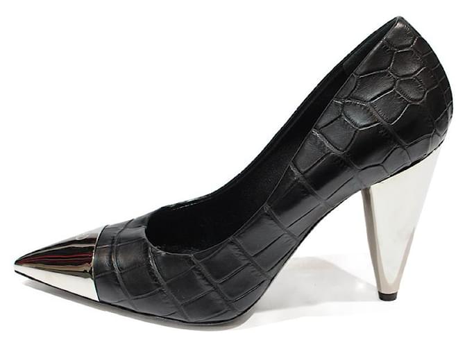Louis Vuitton Heels Black Leather  ref.688445