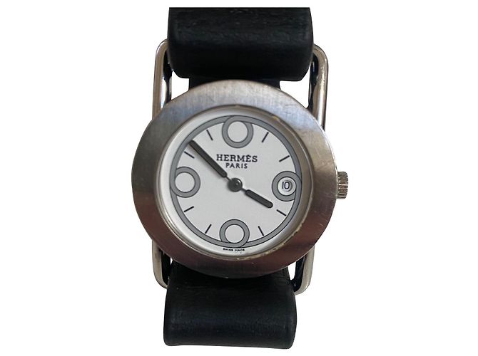 Relógio Hermès Barenia Aço Prateado 28 mm Prata