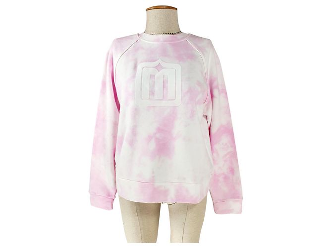 Sudadera Maje Rosa de Algodón 