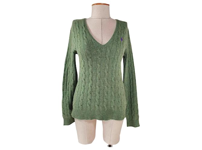 Polo Ralph Lauren Knitwear Green Cashmere Wool  ref.688863