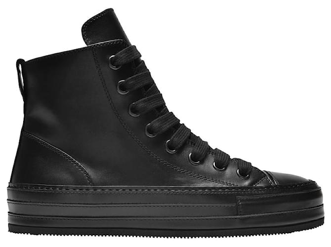 Ann Demeulemeester Raven Sneakers in Black Leather  ref.689085