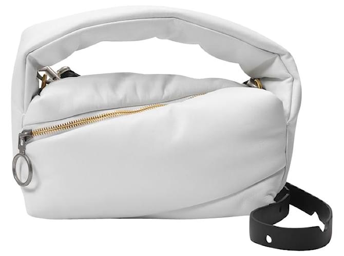 Off White Pump Pouch in White Leather  ref.689088