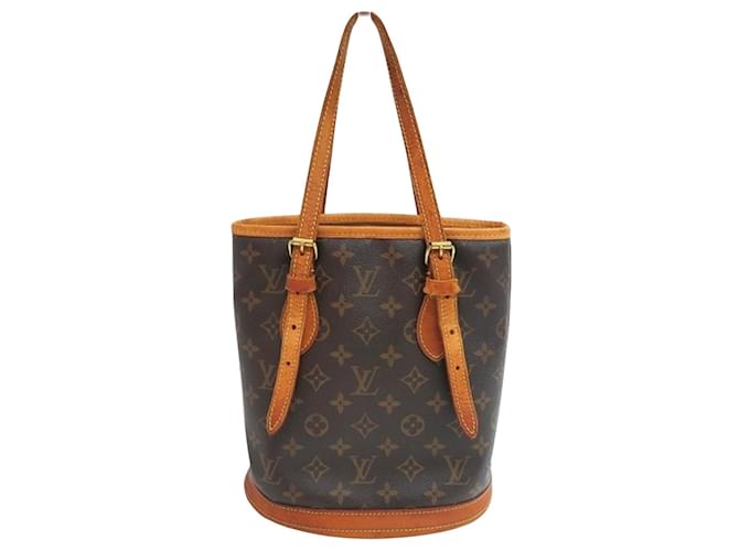 Louis Vuitton Bucket Brown Cloth  ref.689202