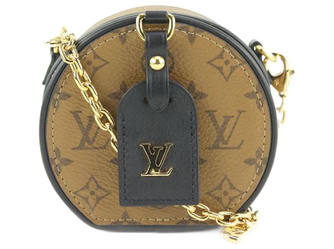 Louis Vuitton Collar Boite Chapeau con monograma inverso Cuero  ref.689211