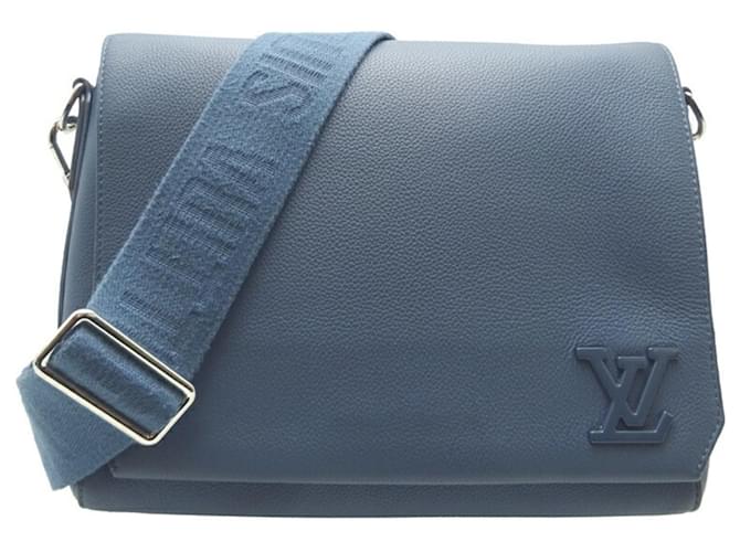 Louis Vuitton Messenger Cuir Bleu  ref.689365