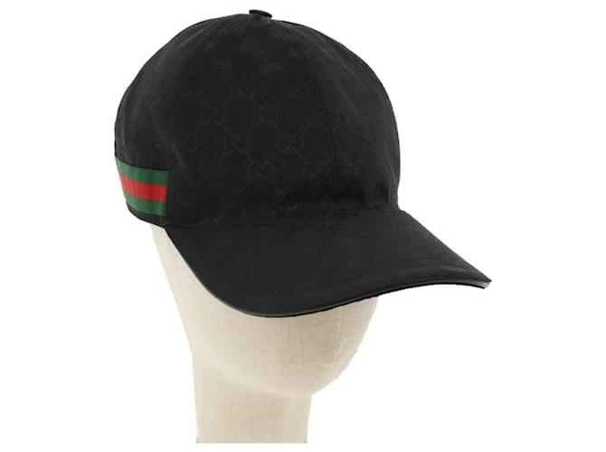 Gucci Men's Monogram GG Sherry Web Baseball Cap Hat