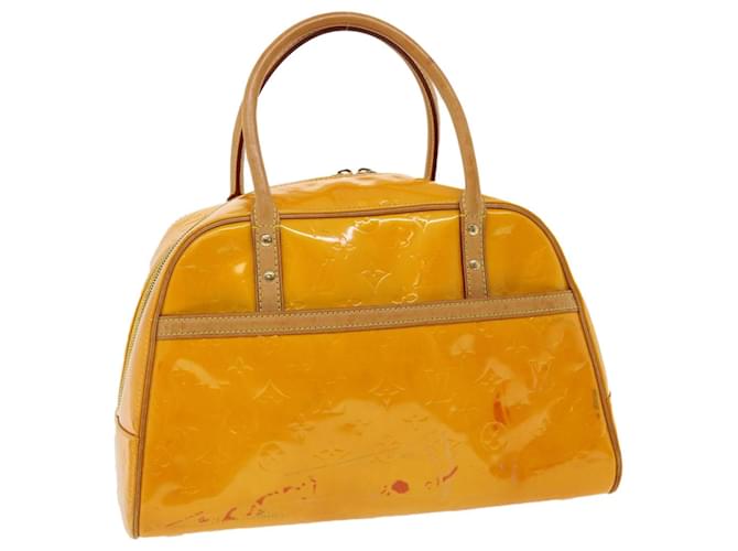 LOUIS VUITTON Monogram Vernis Tompkins Square HandBag Yellow