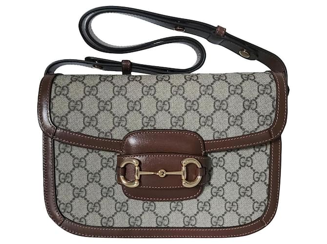 gucci 1955 Brown Leather  ref.689609