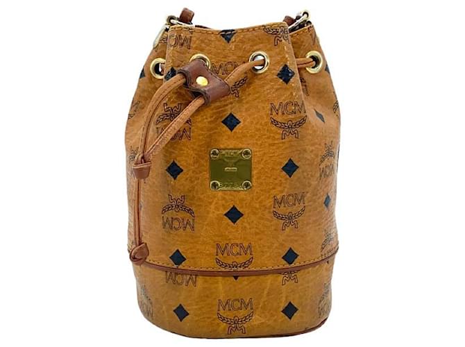 MCM, Bags, Mcm Vintage Cognac Bucket Bag
