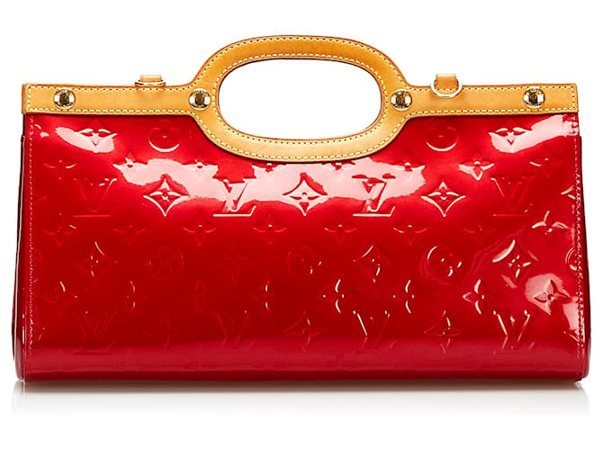 Louis Vuitton Red Monogram Vernis Roxbury Drive Leather Patent leather  ref.1004611 - Joli Closet