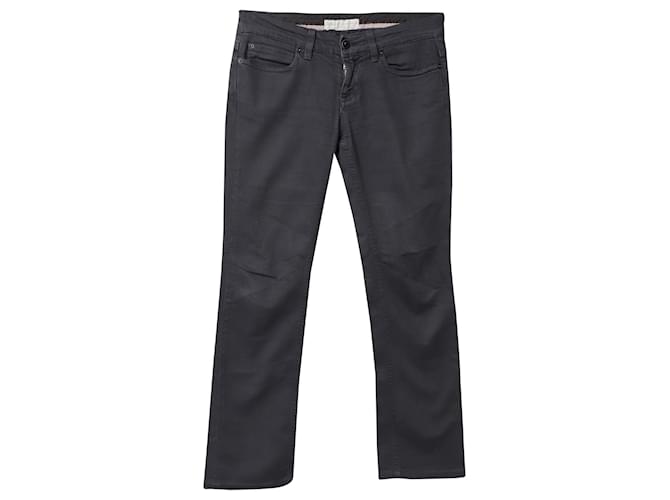 Stella Mc Cartney Stella McCartney Jeans Jeans em Algodão Cinza Escuro  ref.689852