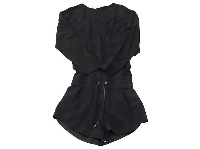 Tuta Helmut Lang in Seta Nera Nero