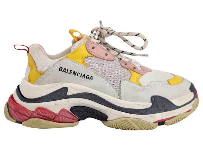 Balenciaga Triple S Sneakers aus mehrfarbigem Leder und Mesh Mehrfarben  ref.689890