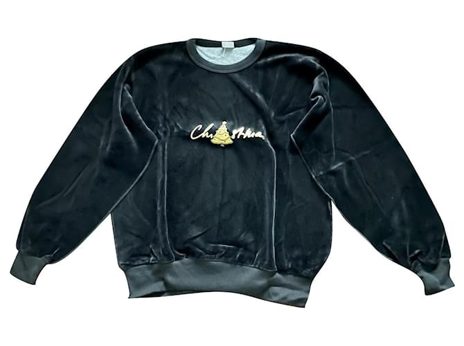 Sonia Rykiel Sweaters Black Golden Velvet  ref.689895