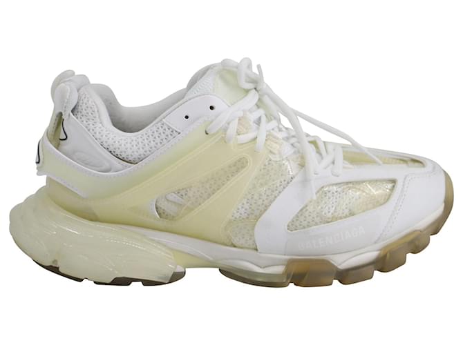 Balenciaga Track Clear Sole Sneakers in White Acrylic  ref.689977