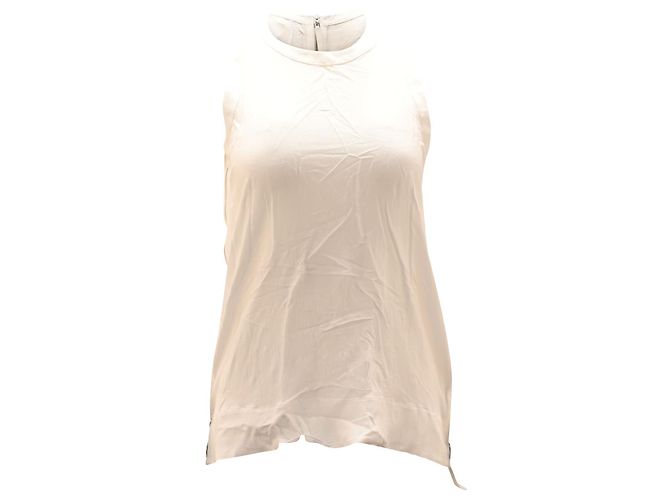 Helmut Lang Tank Top in White Rayon