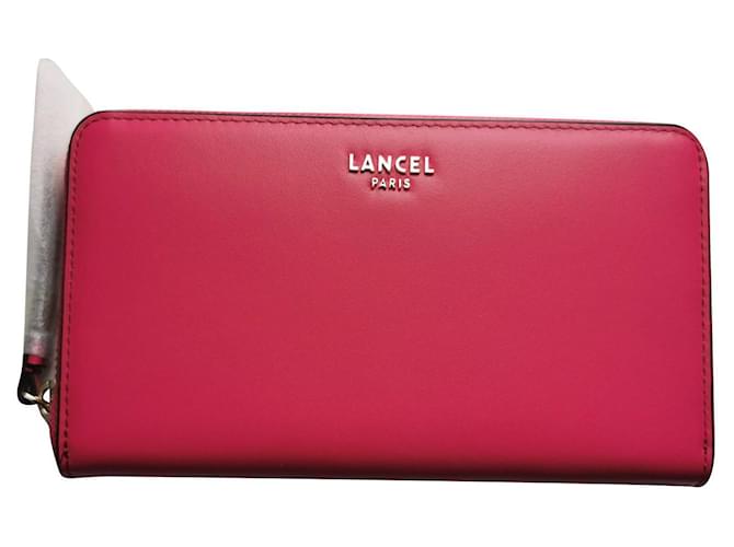 Lancel Geldbörsen Pink Leder  ref.690089