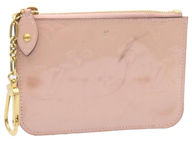 LOUIS VUITTON Vernis Pochette ClesNM Coin Purse White M93558 LV Auth hs219 Pink Patent leather  ref.690168