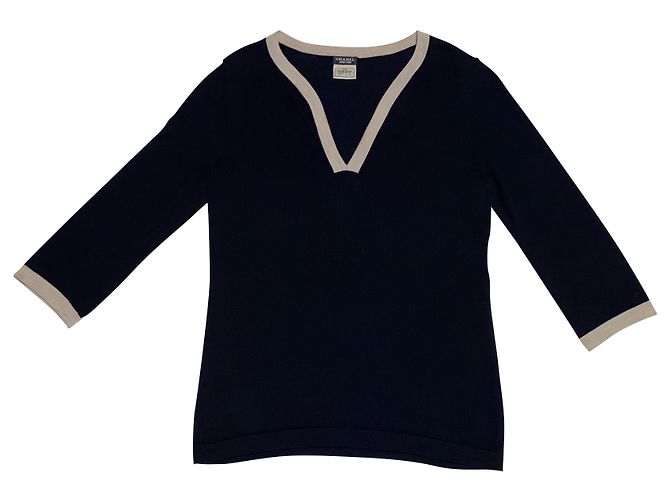 Chanel Uniformpullover aus Wolle schwarz