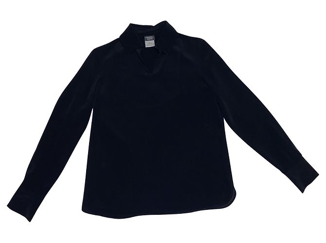Cambon Chanel Uniform Pullover V-Ausschnitt marineblau 