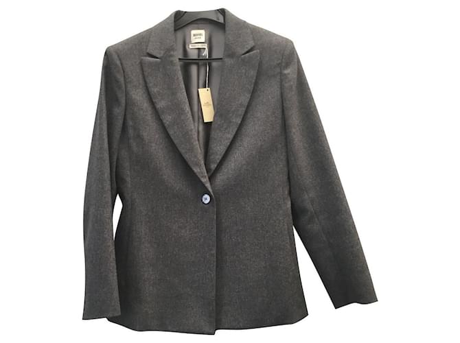 Hermès Wool jacket. Grey  ref.690366