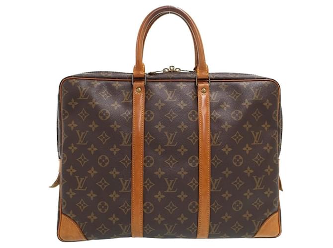 Louis Vuitton Briefcase Marrone Pelle  ref.690539
