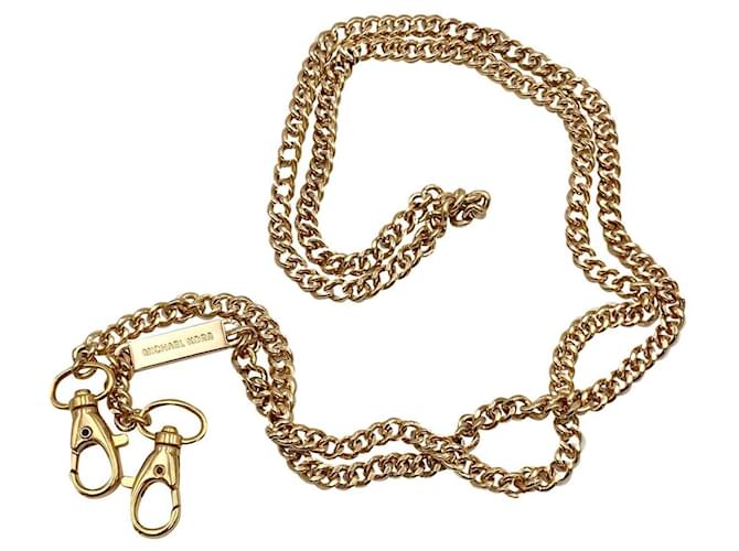 Altri gioielli tracolla catena removibile michael kors dorata D'oro Metallo  ref.690559