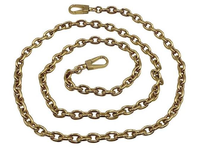 Louis Vuitton detachable chain shoulder strap in golden metal ref