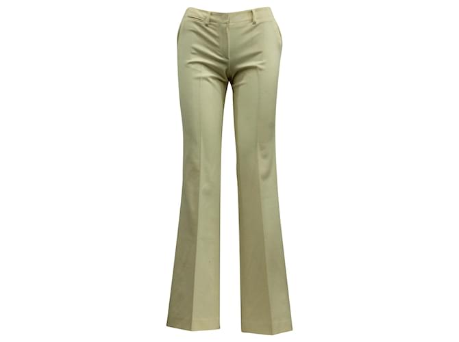 Theory Flare Pant in Cream Wool White  ref.690674