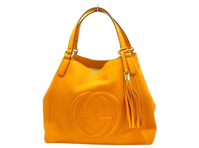Gucci Soho Cuir Orange  ref.690952