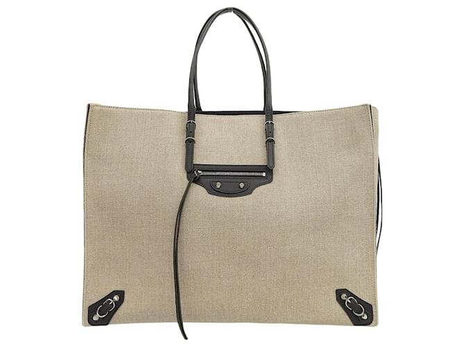 Balenciaga Papier Bege Linho  ref.691225