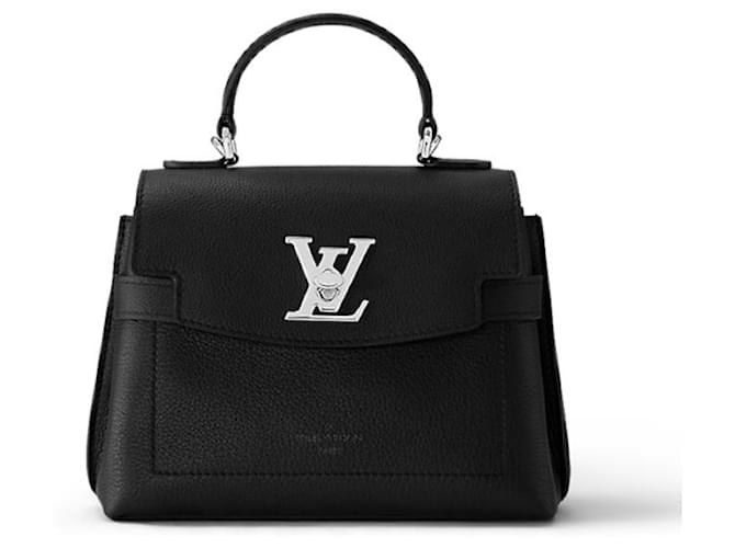 Louis Vuitton Mini bolsa LV LockMe Ever Preto Couro  ref.691231