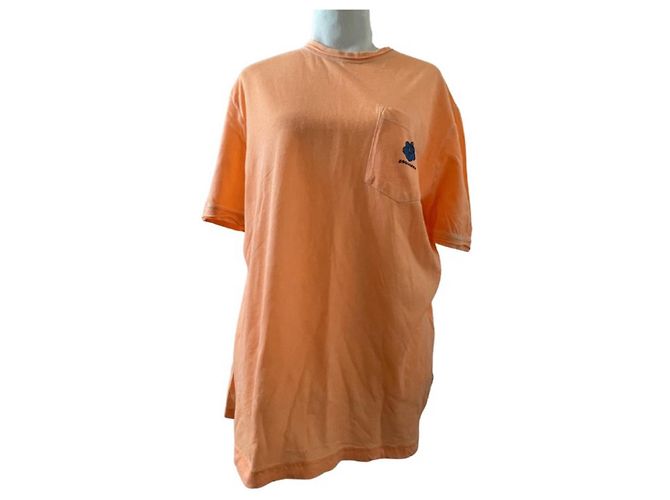 Camiseta de algodão laranja Dsquared2 masculina