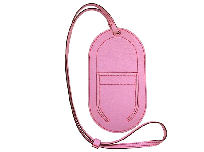 Hermès Hermes Pink In-The-Loop Phone To Go PM Coque pour téléphone Cuir Veau façon poulain Rose  ref.691443