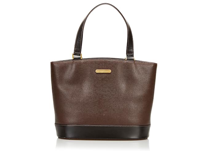 Burberry Brown Leather Tote Bag Pony-style calfskin  ref.691444