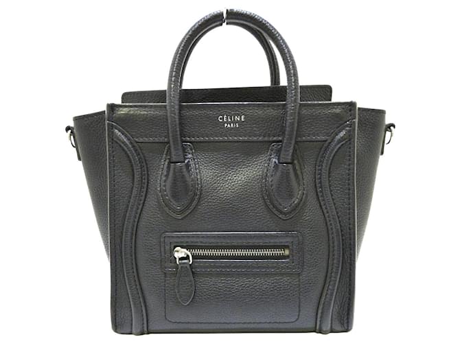 Céline Luggage Cuir Noir  ref.691507