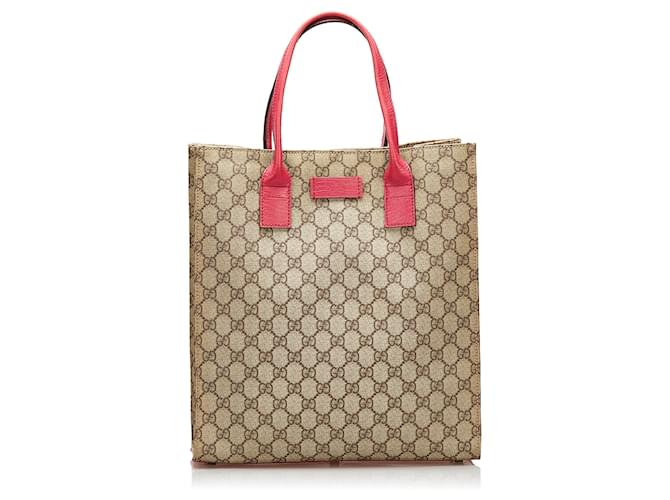 Gucci Brown GG Supreme Tote Bag  Cloth  ref.691638