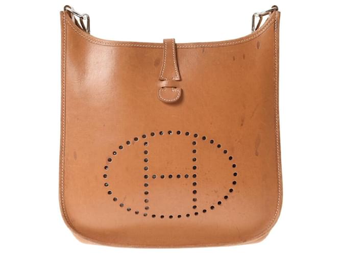 Hermès Evelyne Brown Leather  ref.691709