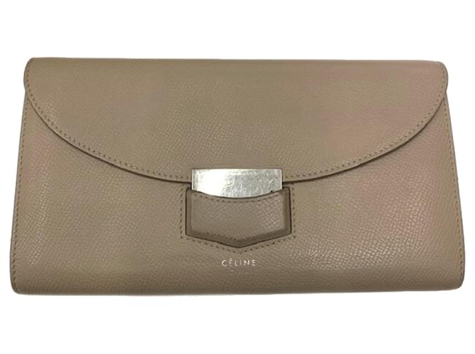 Céline Celine Beige Cuero  ref.691728